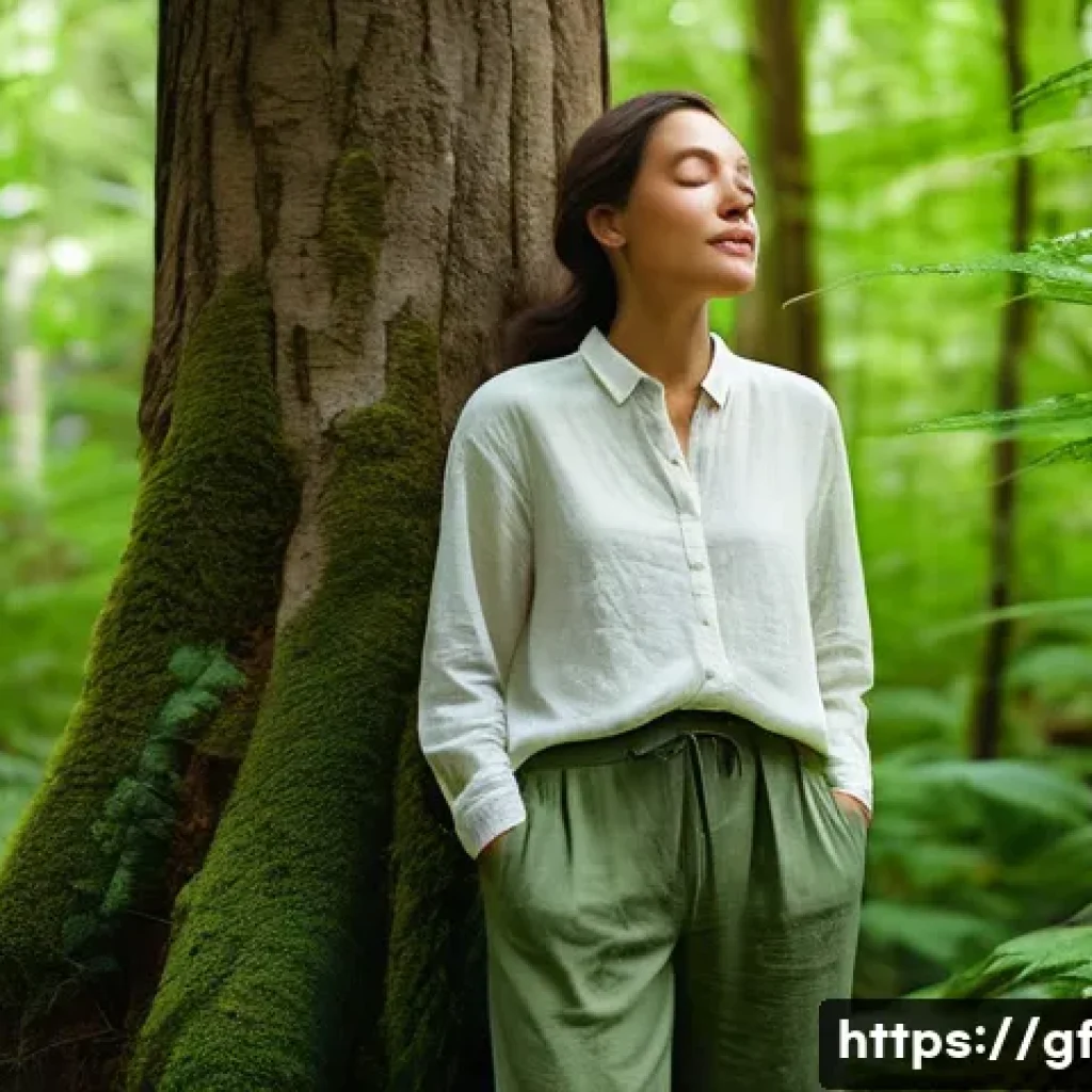 아웃도어 테라피의 접근 방법 다양성 - **Forest Therapy: Serene Forest Bathing**
    A tranquil, sun-dappled forest scene featuring a perso...